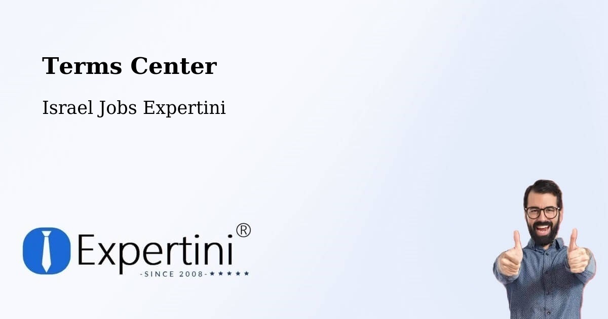 Terms of Service – Tel Mond - Israel Jobs Expertini